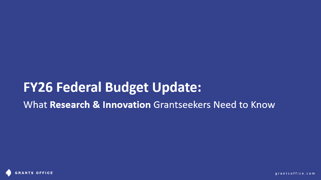 FY2026 Federal Budget Overview for Research and Innovation